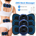 EMS Muscle Stimulator Neck Massager – Rechargeable Electric Body Massager
