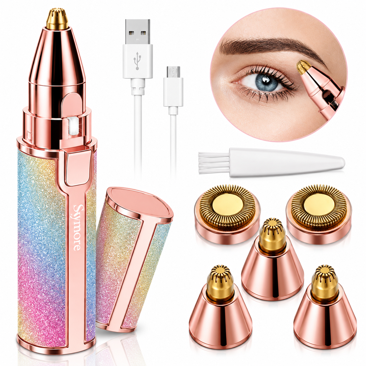 2-in-1 Rechargeable Electric Hair Remover & Trimmer for Women