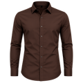 Brown Slim-Fit Shirt